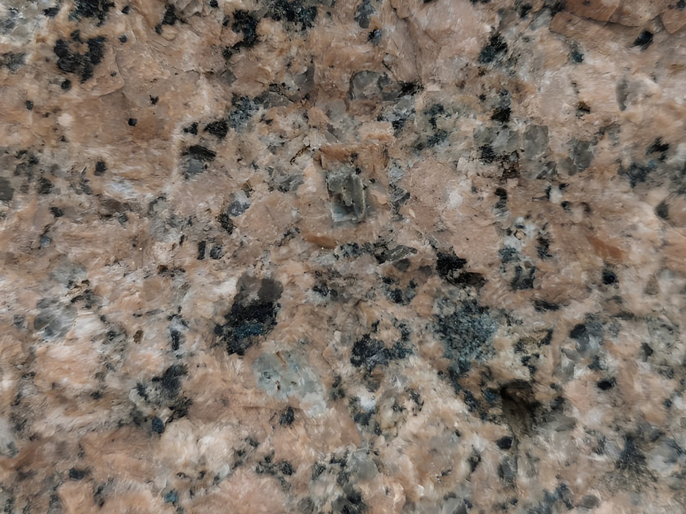 Polished granite surface showing precision finishing